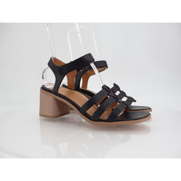 Vionic Maisy Sandals Womens Size 10 Block Heel Slingback Strappy Black - Picture 2 of 11